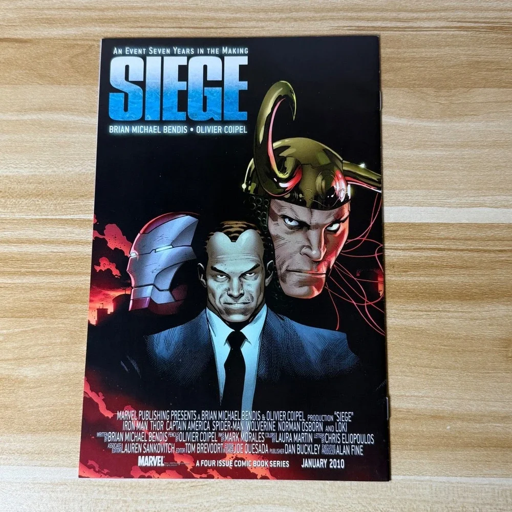 New Avengers Siege #61‎ Marvel Comics Brian Bendis Captain America Comic